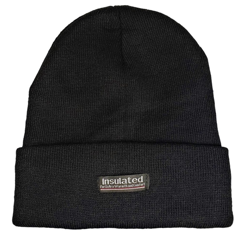 2 HATS FOR $15.00 Mens Black Insulated Faux Fur Lined Winter Hat New